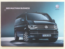 Lade das Bild in den Galerie-Viewer, VW Bus T6 Multivan Business MJ 2016 - Prospekt Brochure + Preisliste 11.2015
