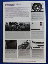 Lade das Bild in den Galerie-Viewer, VW T5 Transporter Edition MJ 2014 - Prospekt Brochure 05.2013
