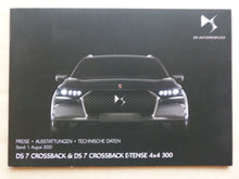 Lade das Bild in den Galerie-Viewer, Citroen DS 7 Crossback E-Tense - Preisliste MJ 2021 - Prospekt Brochure 08.2020
