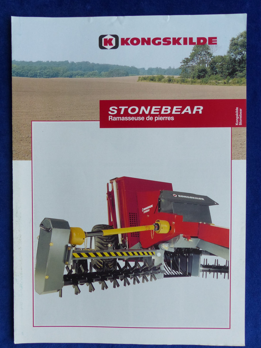 Kongskilde Stonebear - Prospekt Brochure 11.2000 Frankreich französisch