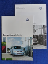 Lade das Bild in den Galerie-Viewer, VW Bus T5 Multivan Atlantis MJ 2007 - Prospekt Brochure + Preisliste 09.2006
