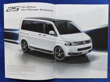 Lade das Bild in den Galerie-Viewer, VW Bus T5 Multivan Edition 25 MJ 2013 - Prospekt Brochure + Preisliste 06.2012
