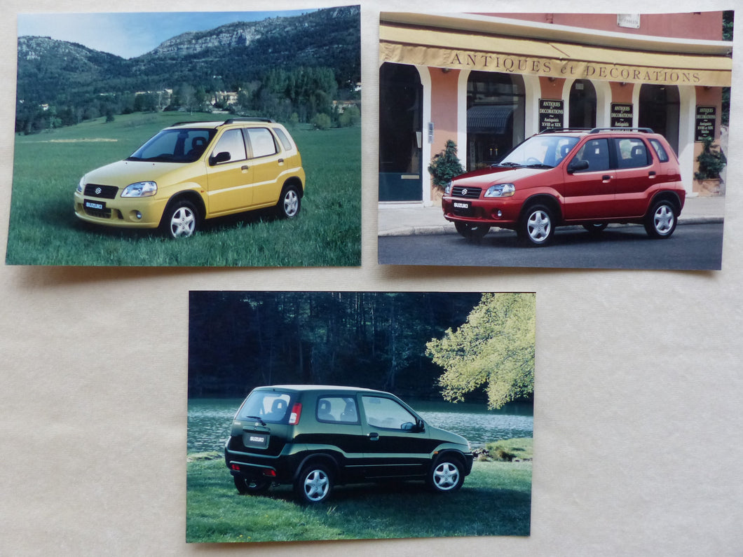 Suzuki Ignis 3-Türer & 5-Türer - Set mit 3 Pressefotos 2000