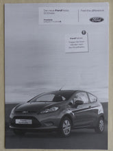 Lade das Bild in den Galerie-Viewer, Ford Fiesta ECOnetic MJ 2009 - Prospekt Brochure + Preisliste 10.2008
