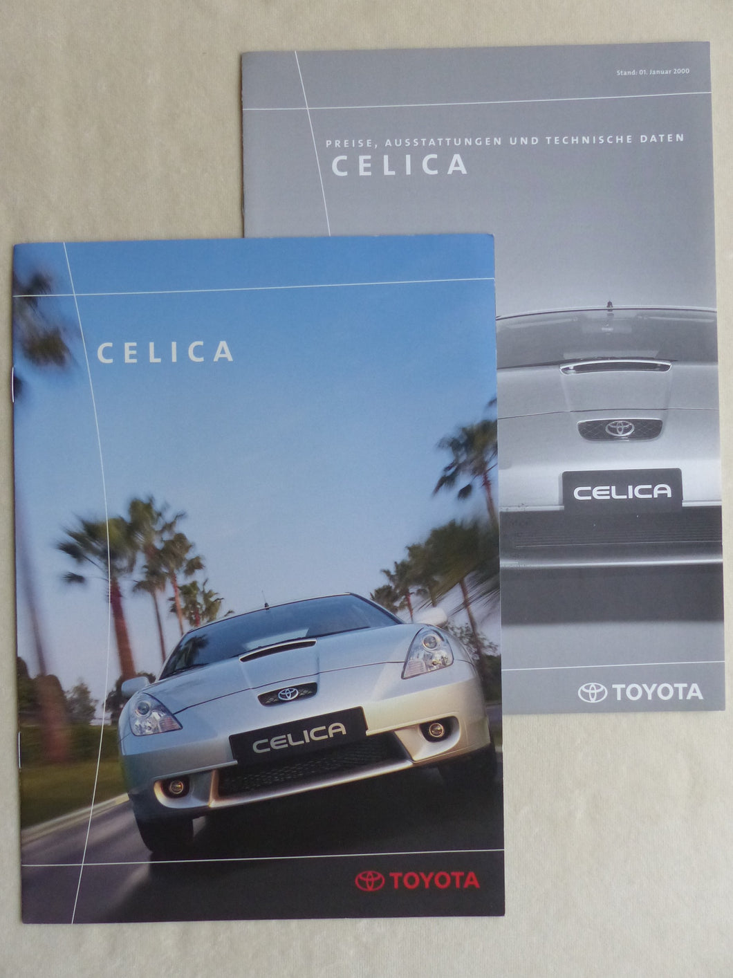 Toyota Celica S MJ 2000 - Prospekt Brochure + Daten & Ausstattungen 01.2000