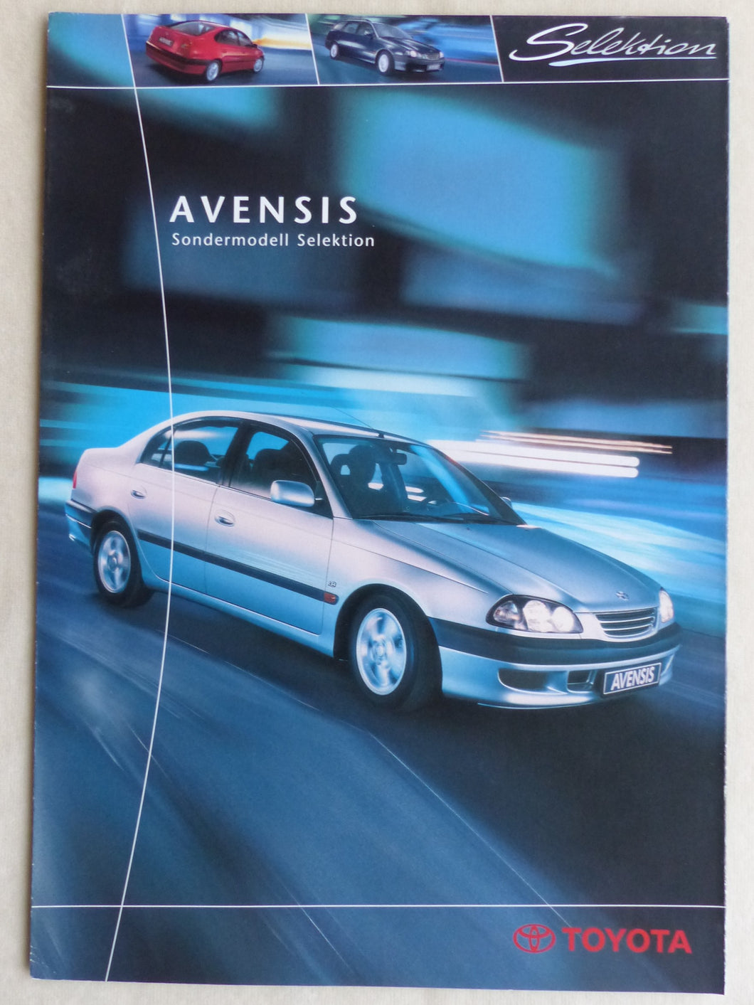 Toyota Avensis Sondermodell Selektion - Prospekt Brochure 02.2000