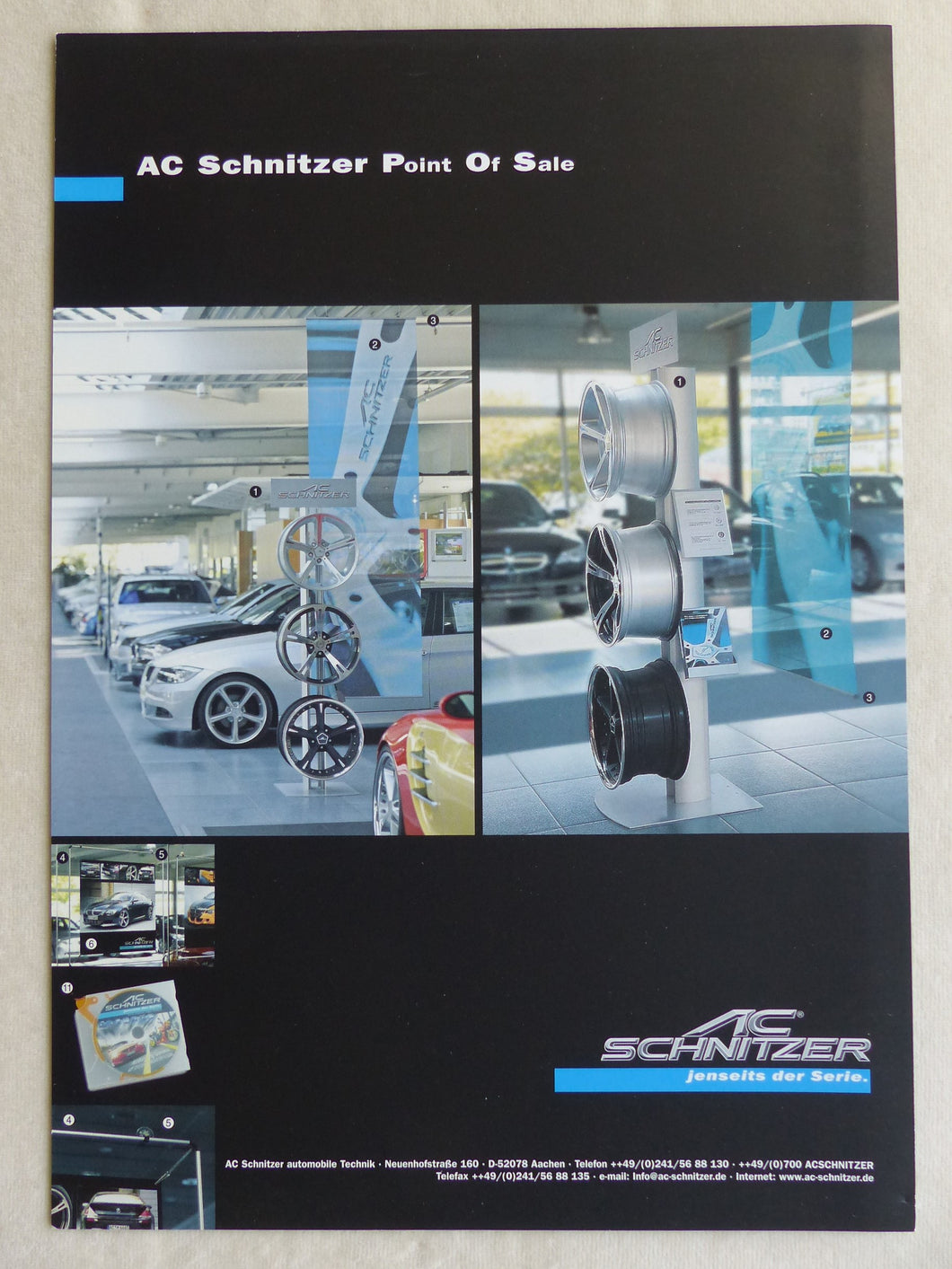 AC Schnitzer POS Verkaufsförderungsmittel Felgen Poster - Prospekt Brochure 2003