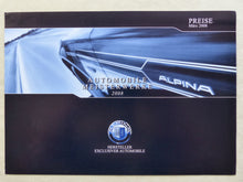 Lade das Bild in den Galerie-Viewer, BMW Alpina D3 B3 B5 B6 B7 - Preisliste - Prospekt Brochure 03.2008

