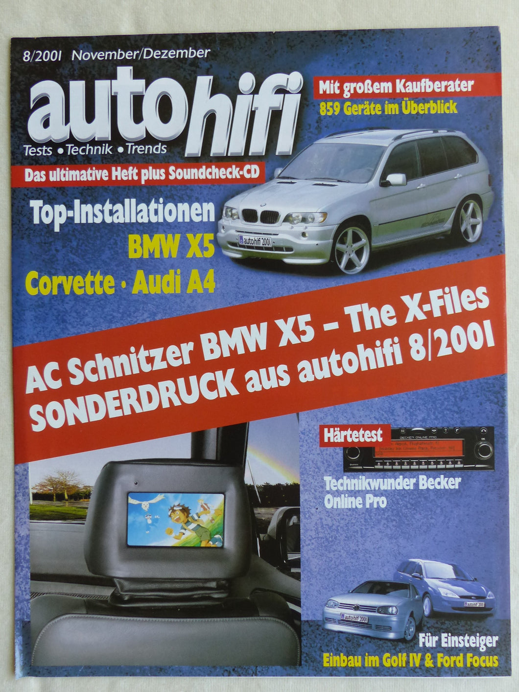 AC Schnitzer BMW X5 Infotainment TEKO - Sonderdruck Auto Hifi 8/2001