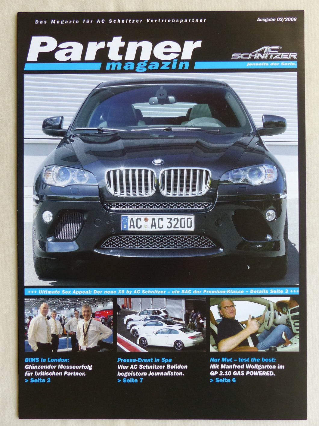 AC Schnitzer Magazin 3/2008 - Tuning BMW ACS3 X5 Falcon X6 1er Mini Cooper S