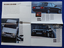 Lade das Bild in den Galerie-Viewer, BMW Programm &#39;89 - 3er 5er 7er Z1 M3 M5 - Prospekt Brochure 01.1989 Großformat
