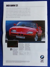 Lade das Bild in den Galerie-Viewer, BMW Programm &#39;89 - 3er 5er 7er Z1 M3 M5 - Prospekt Brochure 01.1989 Großformat
