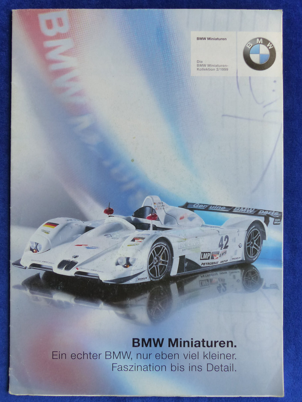 BMW Miniaturen 1999 M1 LMR 2002 turbo 3er 5er Isetta - Prospekt Brochure 02.1999