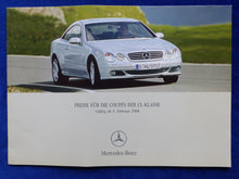 Lade das Bild in den Galerie-Viewer, Mercedes-Benz CL-Klasse CL 55 AMG Coupe - Preisliste - Prospekt Brochure 02.2004
