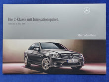 Lade das Bild in den Galerie-Viewer, Mercedes C-Klasse Innovationspaket 2009 - Prospekt Preisliste Brochure 10.2008
