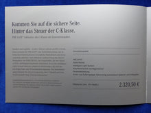 Lade das Bild in den Galerie-Viewer, Mercedes C-Klasse Innovationspaket 2009 - Prospekt Preisliste Brochure 10.2008
