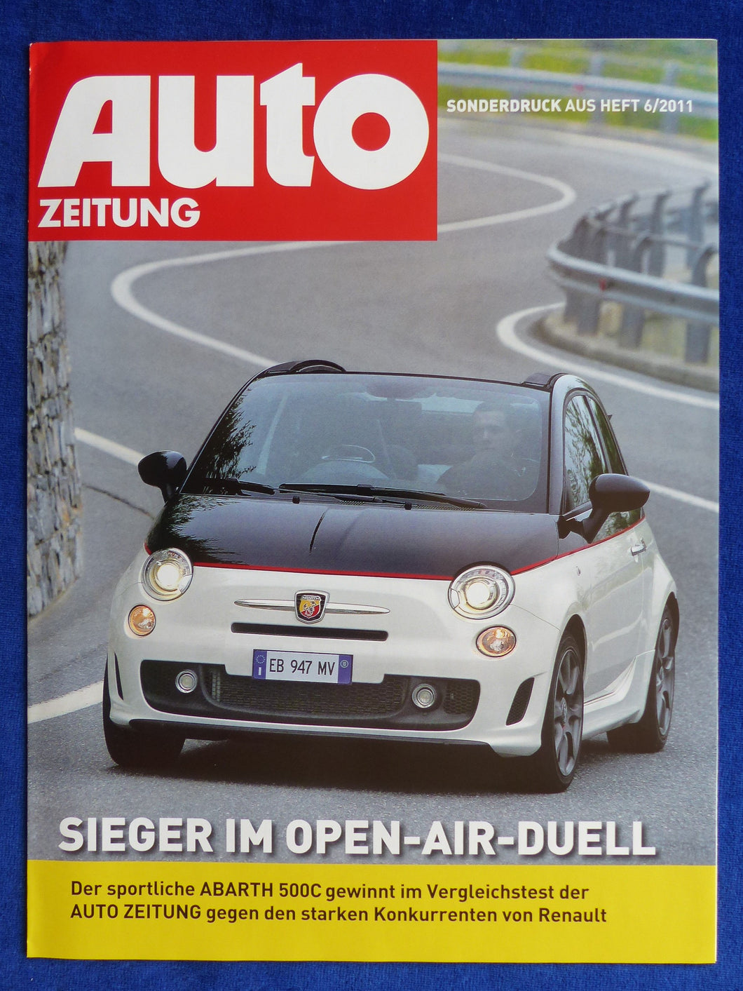 Abarth 500C vs Renault Wind 16V - Vergleich - Sonderdruck Auto Zeitung 6/2011