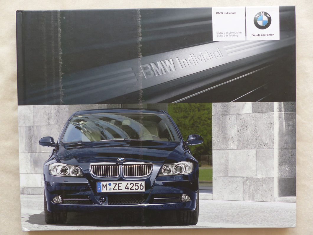 BMW Individual 3er Limousine Touring E90 MJ 2007 - Hardcover Prospekt 02.2006