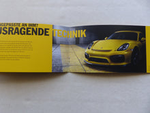 Lade das Bild in den Galerie-Viewer, Porsche Cayman GT4 Typ 981c - Preview Prospekt Brochure 2015
