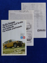 Lade das Bild in den Galerie-Viewer, Isuzu Trooper MJ 1984 - Prospekt Brochure + Daten &amp; Ausstattungen 09.1983
