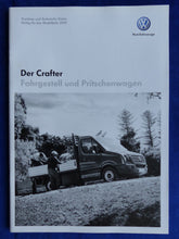 Lade das Bild in den Galerie-Viewer, VW Crafter Pritschenwagen MJ 2013 - Prospekt Brochure + Preisliste 06.2012
