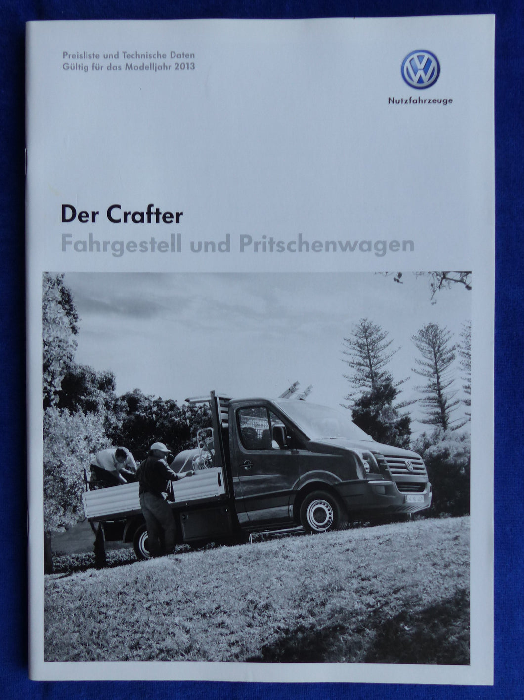 VW Crafter Pritschenwagen - Preisliste MJ 2013 - Prospekt Brochure 06.2012