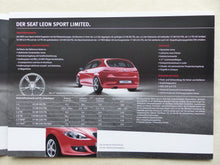 Lade das Bild in den Galerie-Viewer, Seat Leon Sport Comfort Limited Sondermodell MJ 2008 - Prospekt Brochure 02.2008
