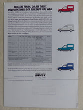 Lade das Bild in den Galerie-Viewer, Seat Terra Transporter Kombi - Prospekt Brochure 04.1990
