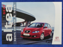 Lade das Bild in den Galerie-Viewer, Seat Altea Sport Edition &amp; Fresh Sondermodelle - Prospekt Brochure 04.2005
