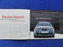 Lade das Bild in den Galerie-Viewer, Seat Altea Sport Edition &amp; Fresh Sondermodelle - Prospekt Brochure 04.2005
