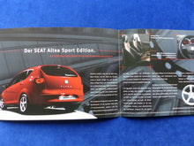 Lade das Bild in den Galerie-Viewer, Seat Altea Sport Edition &amp; Fresh Sondermodelle - Prospekt Brochure 04.2005
