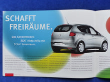 Lade das Bild in den Galerie-Viewer, Seat Altea Avila Sondermodell MJ 2007 - Prospekt Brochure 12.2006
