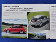 Lade das Bild in den Galerie-Viewer, Seat Altea XL Sport Comfort Limited MJ 2009 - Prospekt Brochure 07.2008
