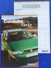Lade das Bild in den Galerie-Viewer, Seat Cordoba Vario MJ 1998 - Prospekt Brochure + Daten &amp; Ausstattungen 08.1997
