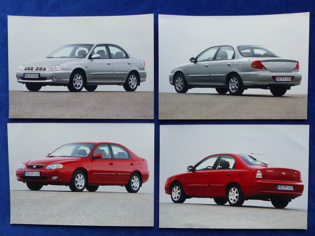 Kia Shuma II Fliessheck Stufenheck MJ 2002 - 4x Pressefotos 07.2001