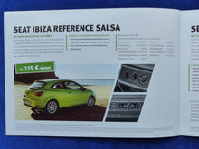 Lade das Bild in den Galerie-Viewer, Seat Ibiza Salsa Sondermodell MJ 2013 - Prospekt Brochure + Preisliste 12.2012
