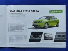 Lade das Bild in den Galerie-Viewer, Seat Ibiza Salsa Sondermodell MJ 2013 - Prospekt Brochure + Preisliste 12.2012
