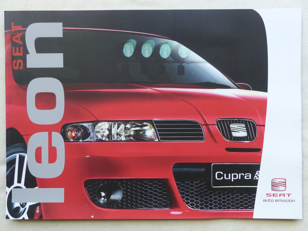 Seat Leon Top Sport Cupra R - Prospekt Brochure 02.2003 englisch