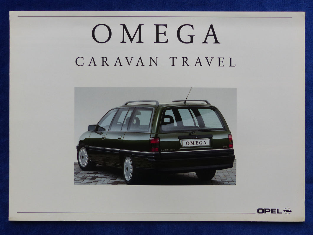 Opel Omega Caravan Travel Sondermodell - Prospekt Brochure 03.1992