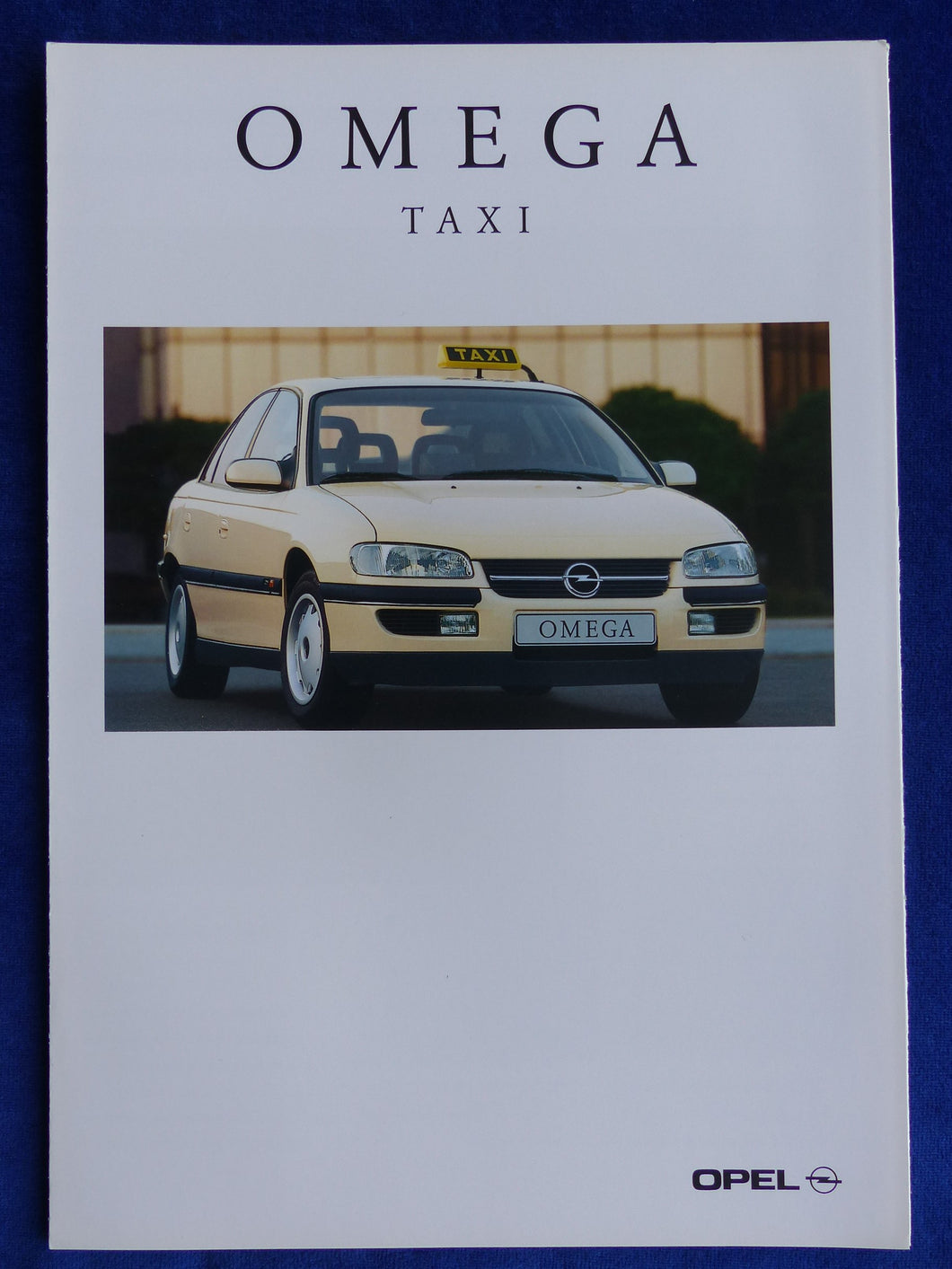 Opel Omega Taxi Limousine Caravan - Prospekt Brochure 02.1996