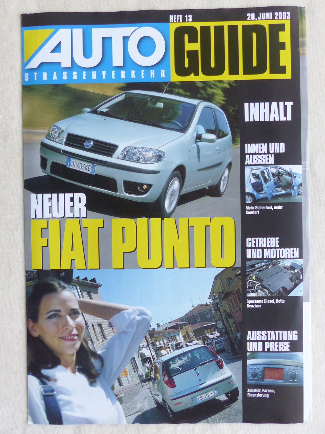 Fiat Punto - Auto-Guide - Sonderdruck AutoStrassenverkehr 13/2003