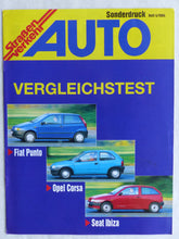Lade das Bild in den Galerie-Viewer, Fiat Punto Opel Corsa Seat - Test - Sonderdruck Auto Strassenverkehr 04.1994
