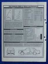 Lade das Bild in den Galerie-Viewer, Fiat Argenta 2000 ie - Test - Sonderdruck mot Heft 5/1982
