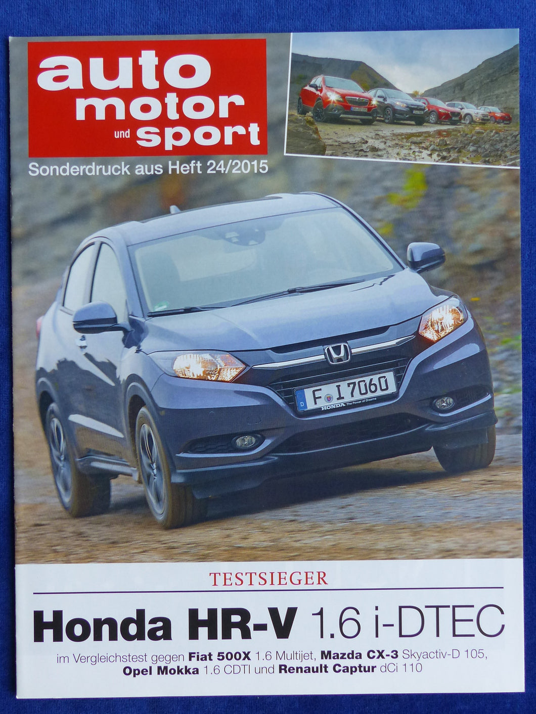 Honda HR-V Fiat 500X Mazda CX-3 Opel Mokka - Test - Sonderdruck ams Heft 24/2015