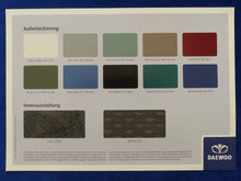 Lade das Bild in den Galerie-Viewer, Daewoo Nubira - Farben &amp; Polster MJ 2004 - Prospekt Brochure 05.2003
