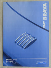 Lade das Bild in den Galerie-Viewer, Fiat Brava - Preisliste MJ 2001 - Prospekt Brochure 03.2001
