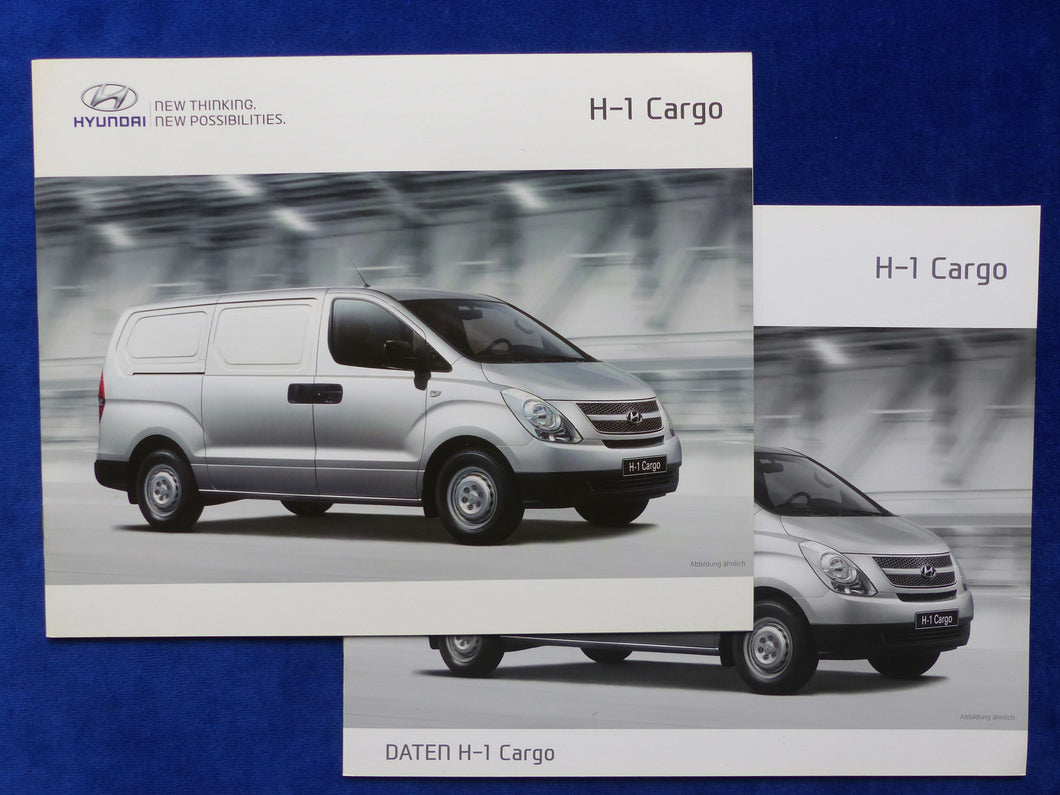 Hyundai H-1 Cargo MJ 2013 - Prospekt Brochure + Preisliste 02.2013