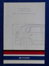 Lade das Bild in den Galerie-Viewer, Hyundai Tucson MJ 2005 - Prospekt Brochure + Preisliste 08.2004
