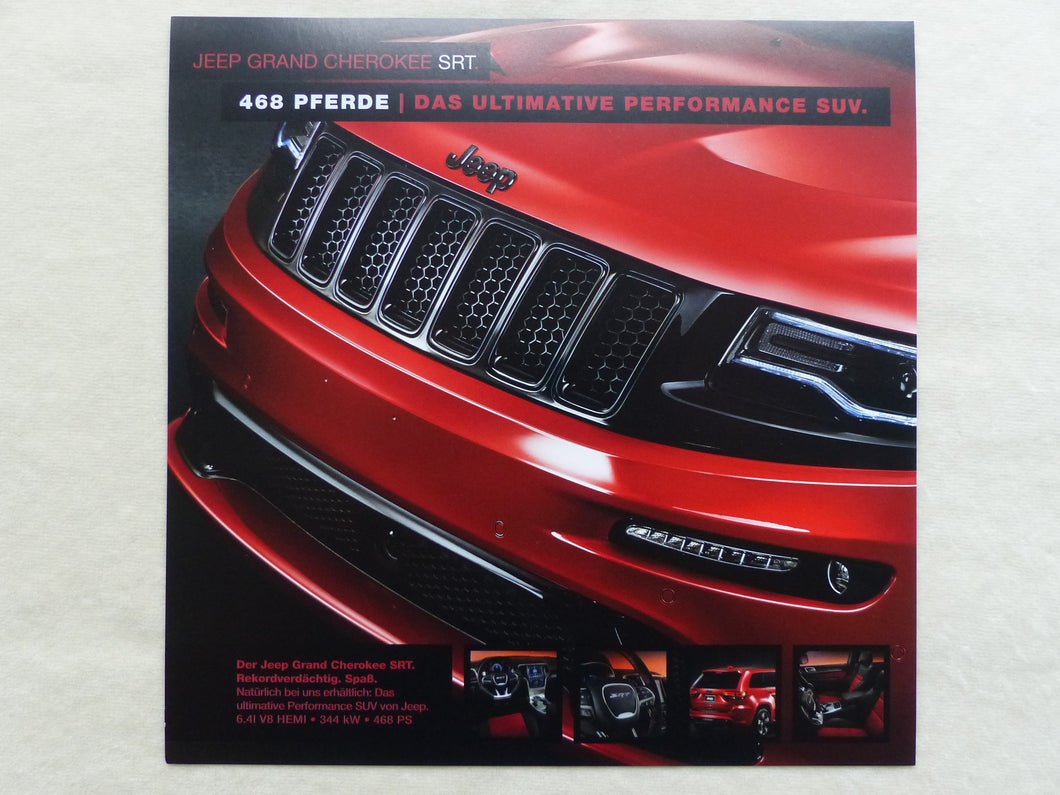 Jeep Grand Cherokee SRT - Preview Prospekt Brochure 2015