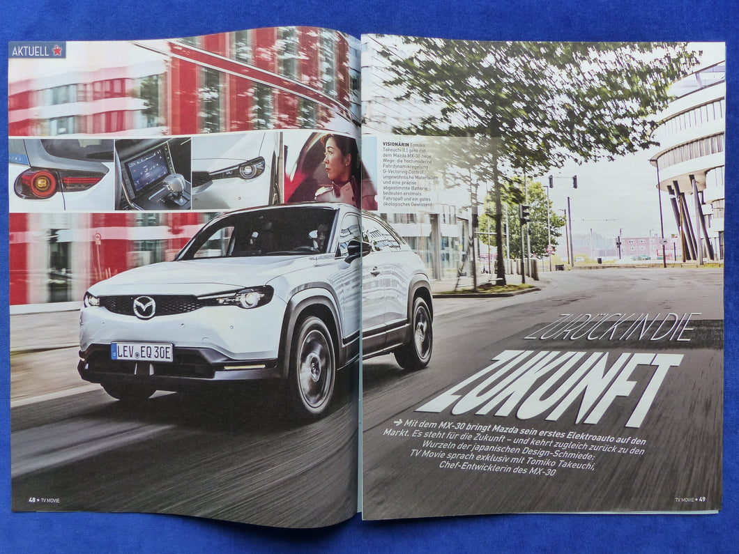 Mazda MX-30 - Werbeanzeige Reklame Advertisement 2021